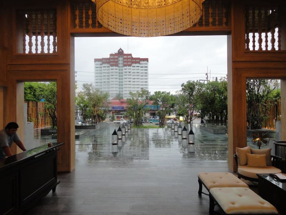 Blick aus Lobby Cape Nidhra Hotel Hua Hin
