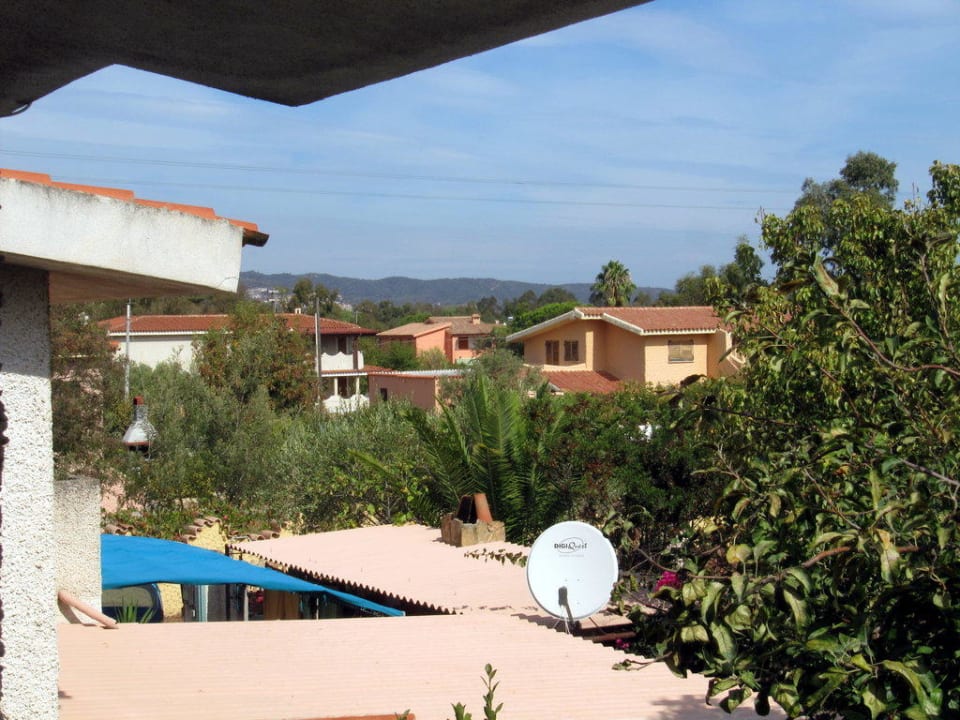 Ausblick vom Frühstücksbalkon Sardafit Nr. 163b - Haus des Honighändlers