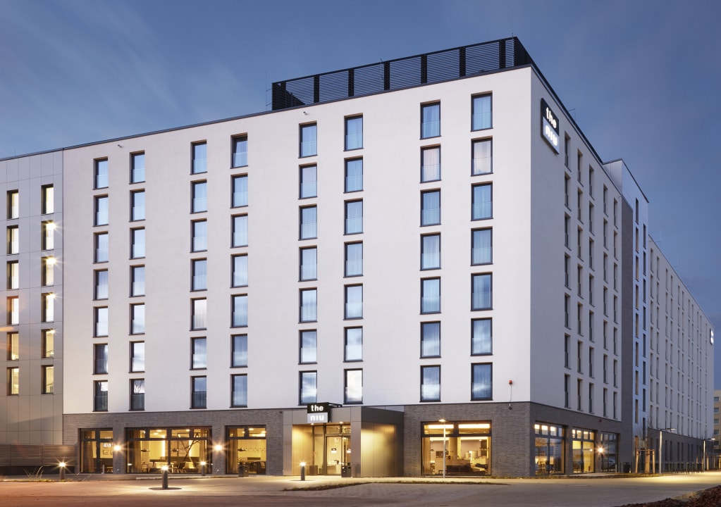 Außenansicht Holiday Inn – the niu, Air Frankfurt Messe