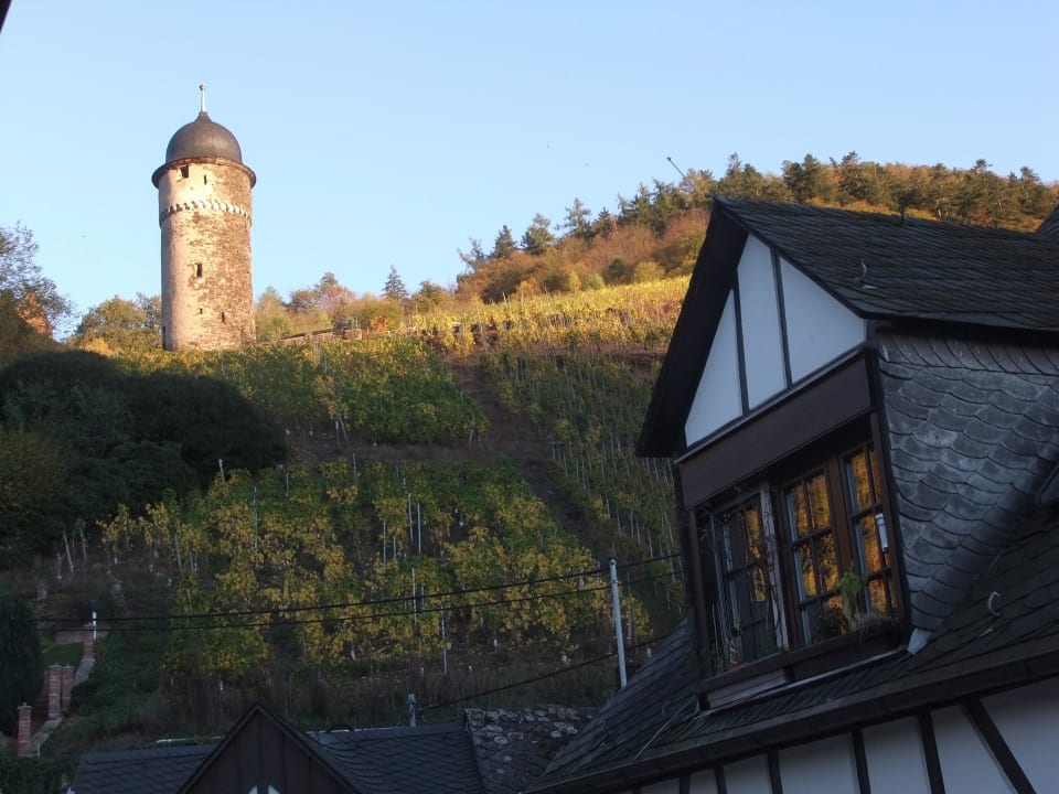 Ausblick nach links Pension Am Römerbad