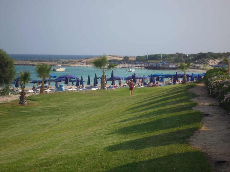 Nur ein paar Schritte vom Pool zum Meer Asterias Beach