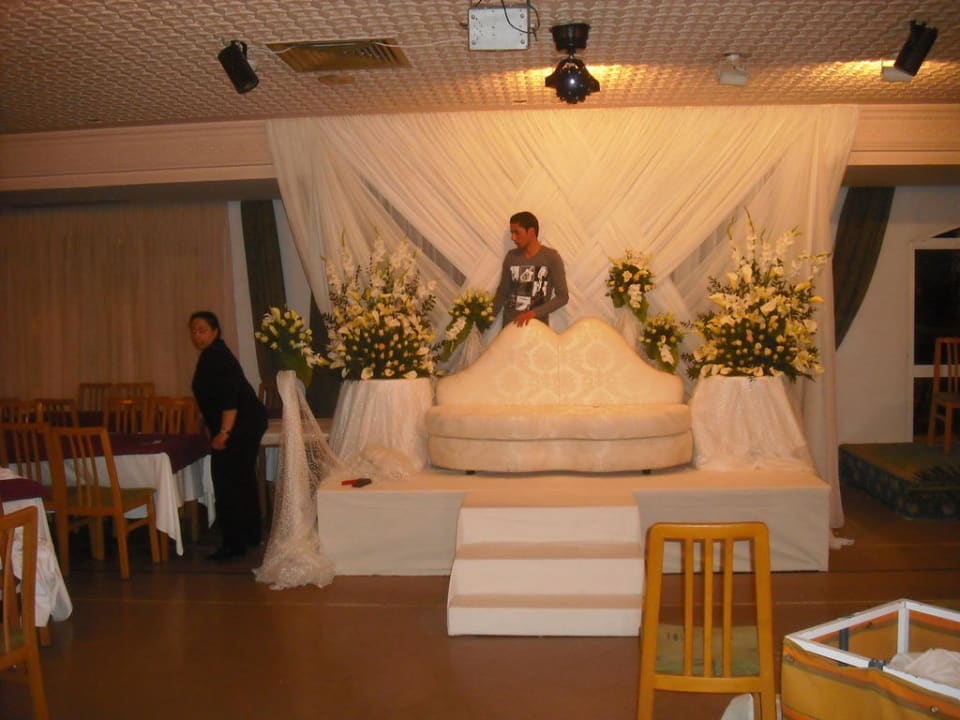 Vorbereitung für eine Hochzeit Hotel Marabout