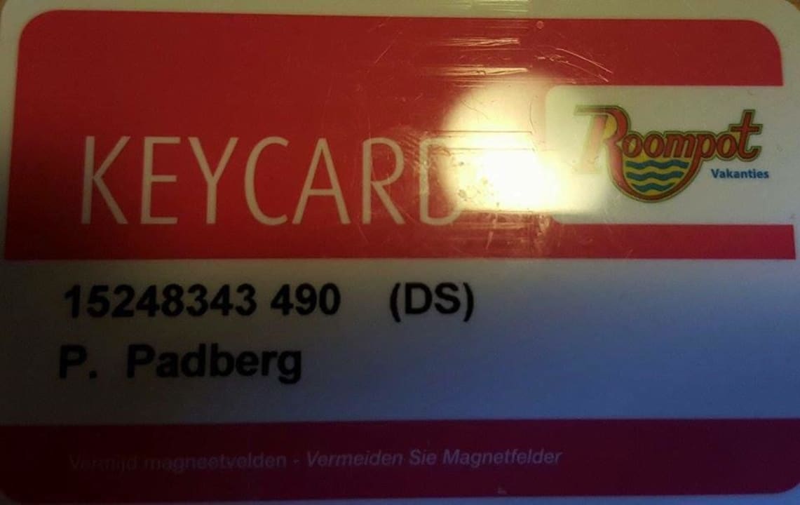 Zimmerkarte Roompot Vakantiepark Kijkduin