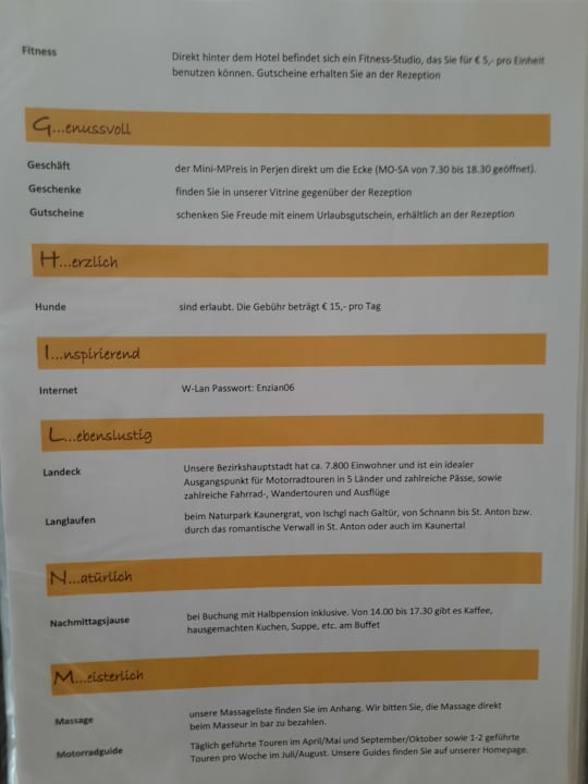 Sonstiges Hotel Enzian