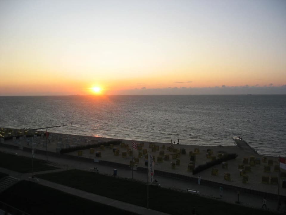 Sonnenuntergang Strandhotel Duhnen / Aparthotel Kamp