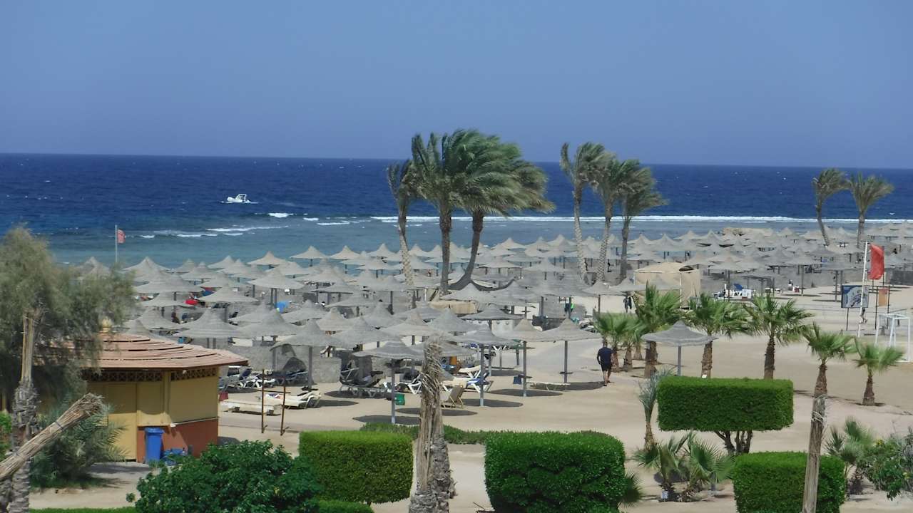 Ausblick Malikia Resort Abu Dabbab