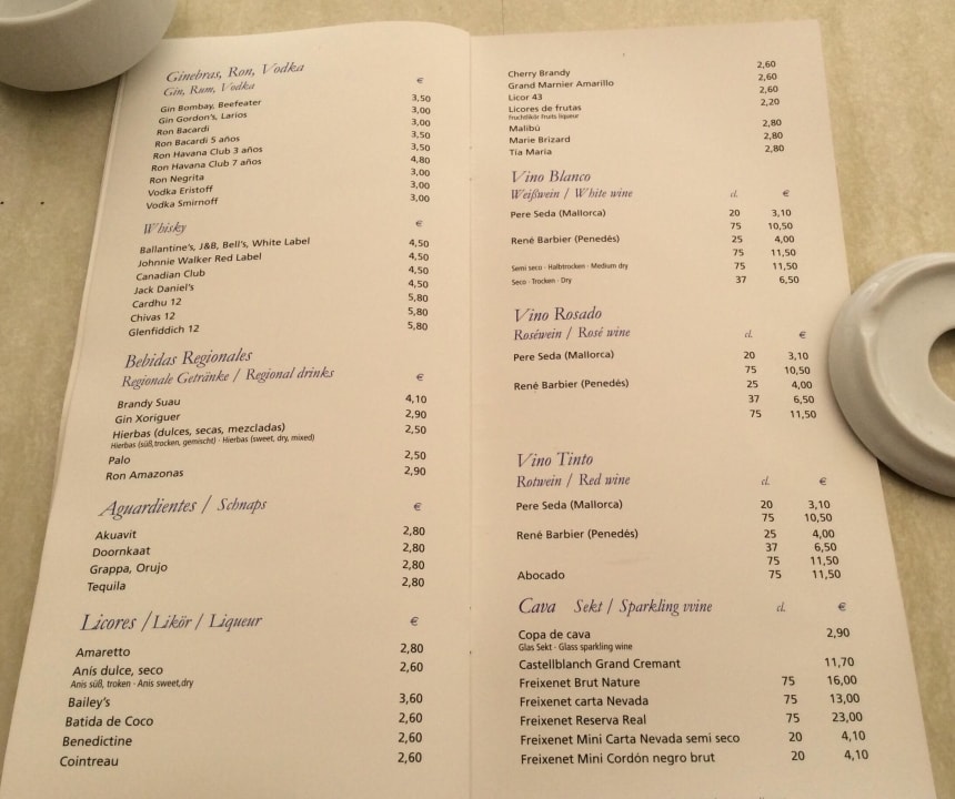 Getränkekarte Bar - Seite 3 Sabina Hotel & Suites
