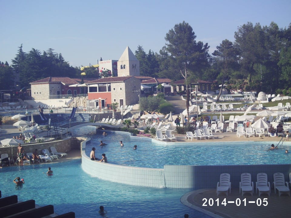 Blick vom Balkon auf Pools Garden Istra Plava Laguna - Hotel & Residence