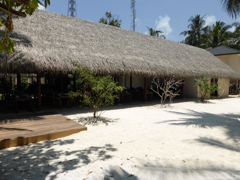 Restauranteingang Summer Island Maldives