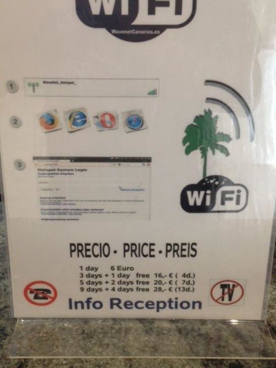 Wlan Preise Stand 2013/8 HL Miraflor Suites Hotel