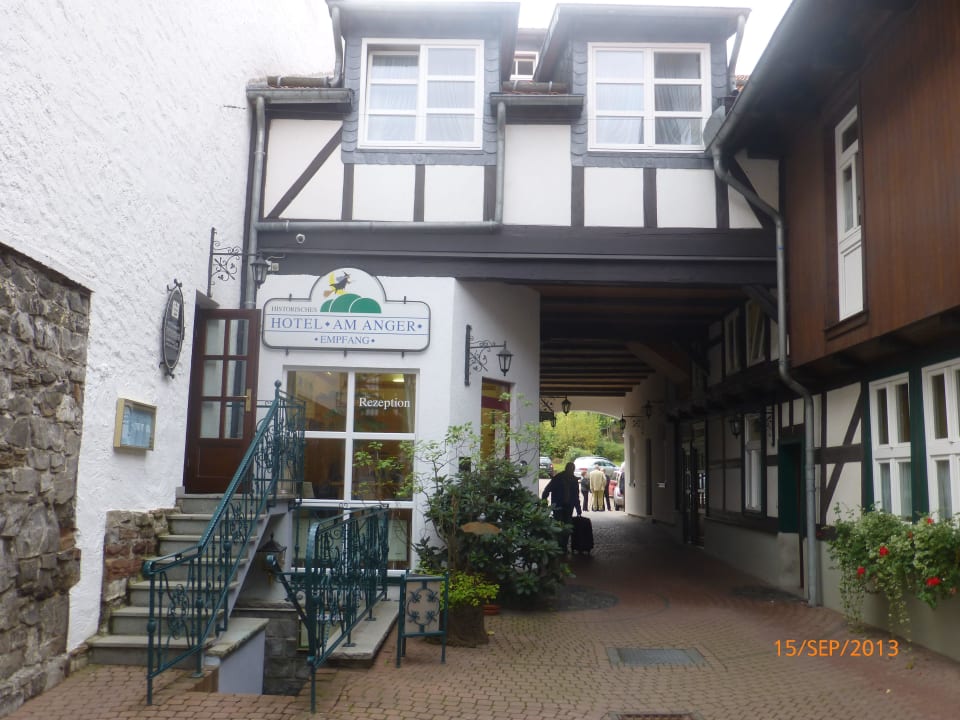 Blick zur Rezeption Hotel am Anger