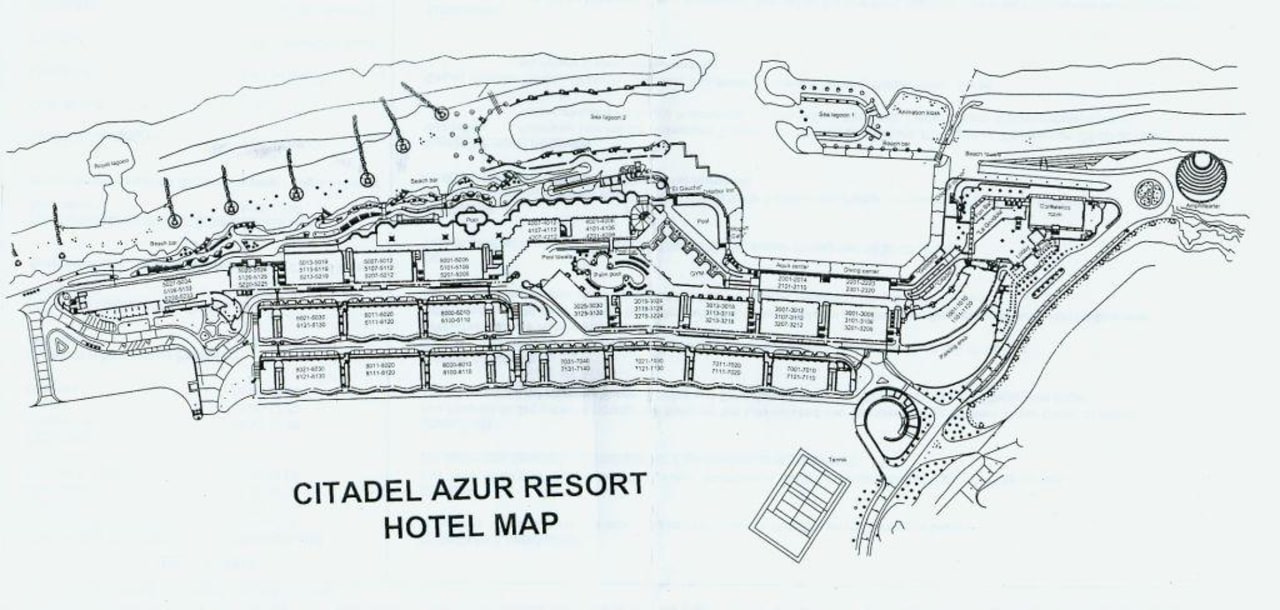 Lageplan des Hotels Pickalbatros Citadel Resort
