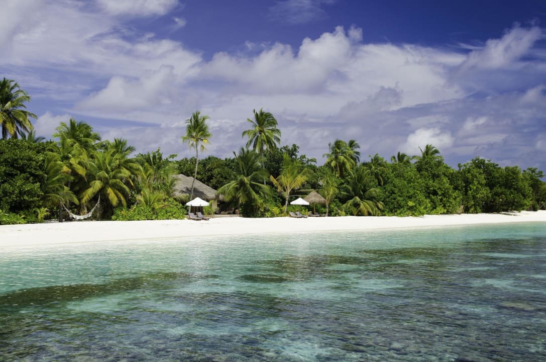 Blick aufs Paradies Mirihi Island Resort