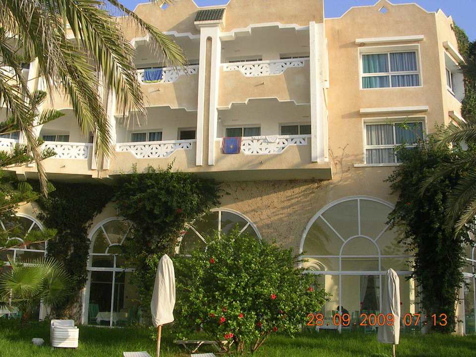 Hotelzimmer mit Blick zum Pool Mahdia Beach & Aquapark