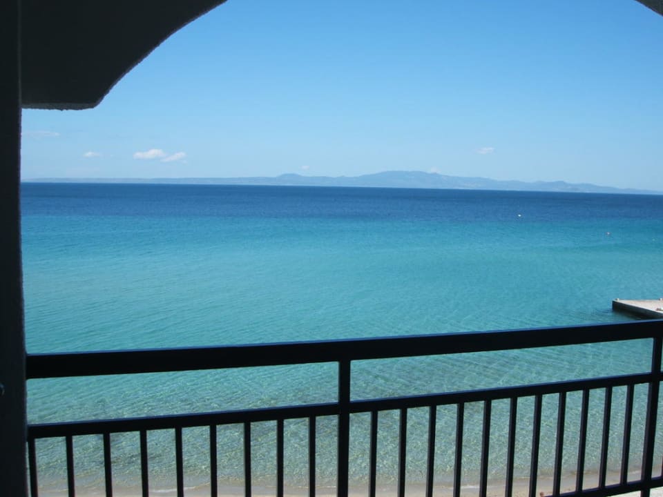 Blick vom Balkon Ammon Zeus Luxury Beach Hotel