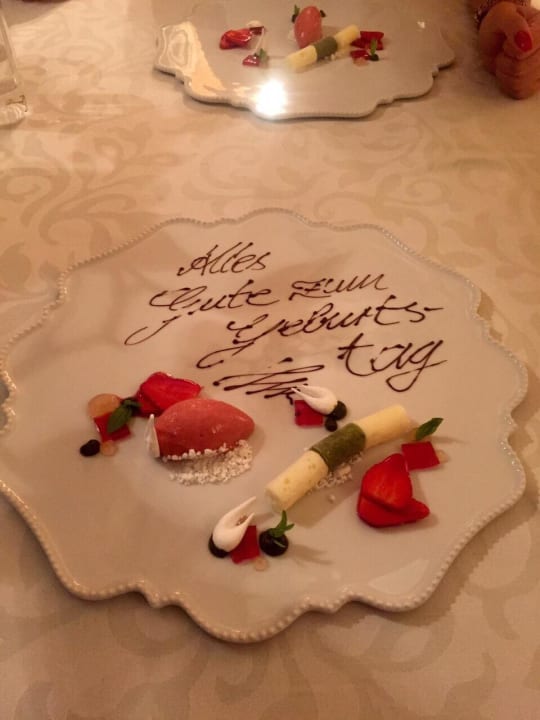 Geburtstagsüberraschung Relais Chateaux Jagdhof Glashütte