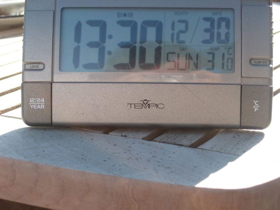 Mittagstemperatur in der Sonne! Voyage Belek Golf & Spa