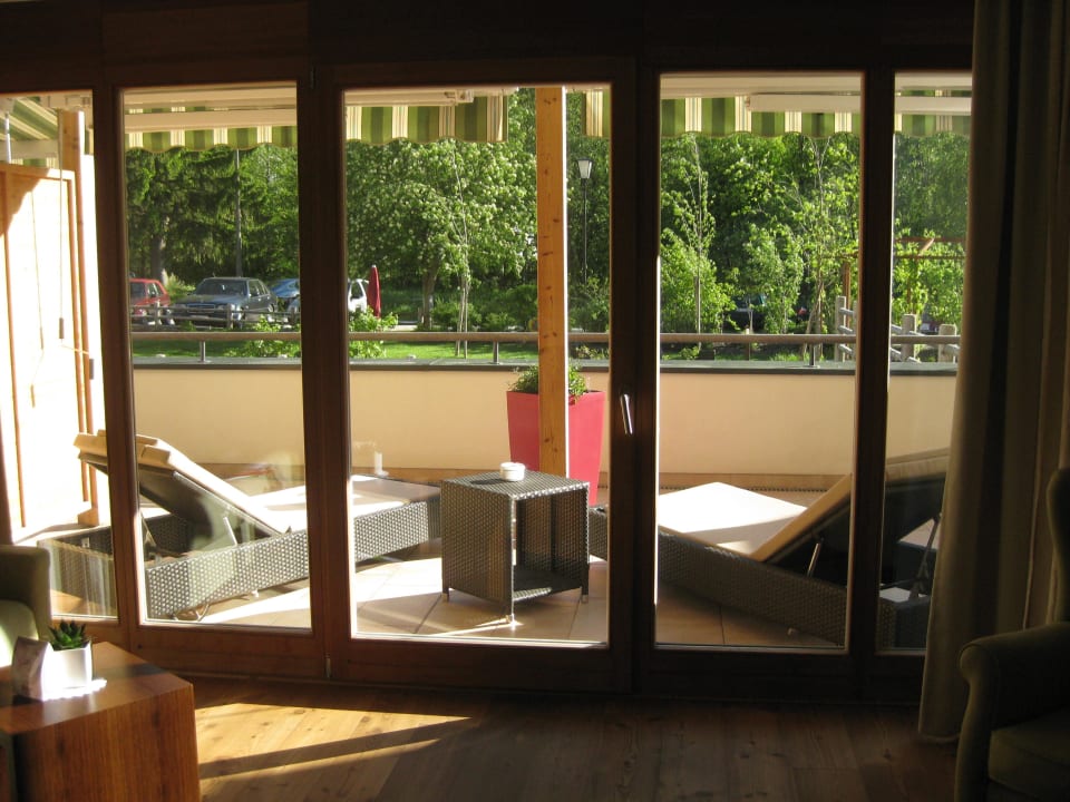 Unsere Terrasse Hotel Monika – great place to be (Im Umbau/Renovierung)