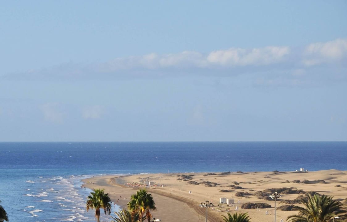 Blick aus dem obersten Meerblickzimmer (mit Zoom) alltoura Club Hotel Akeah Broncemar