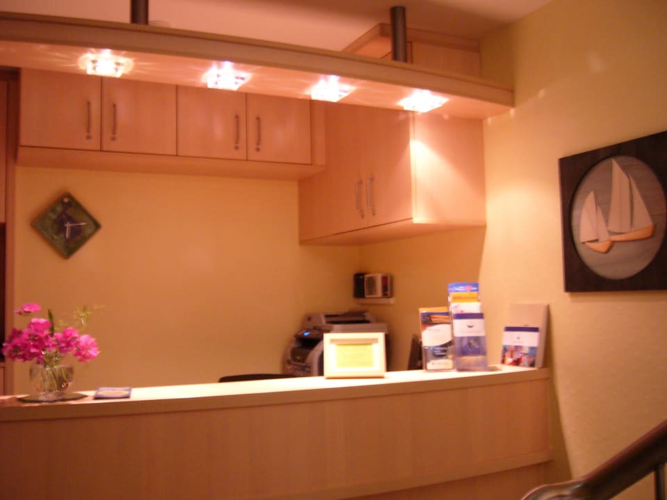 Die Rezeption des Hotels Müritzperle Hotel Müritzperle