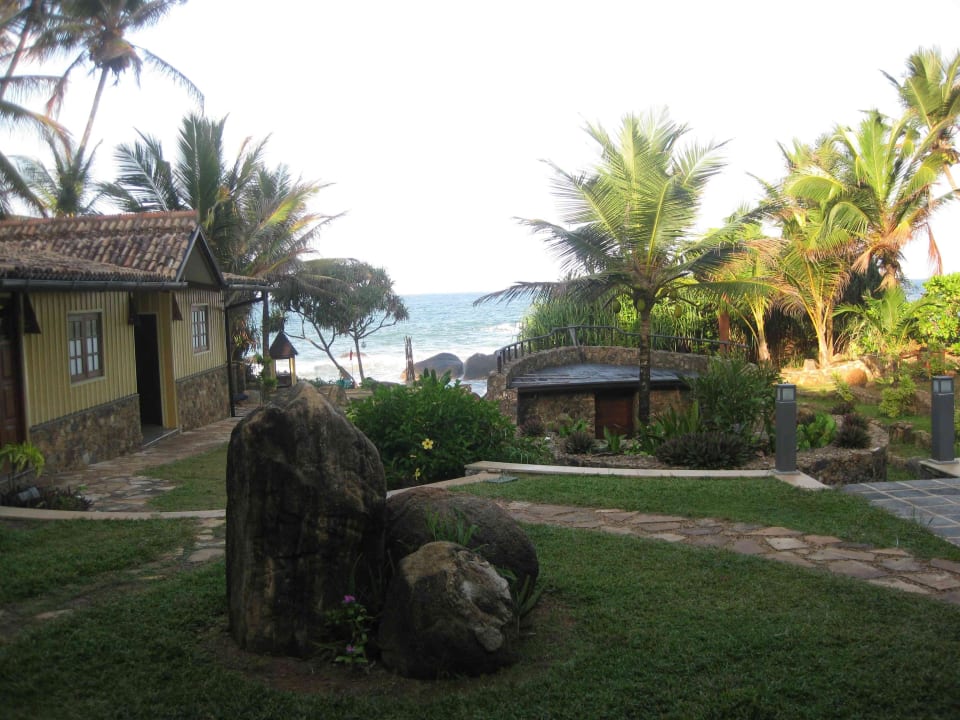 Shakti Villa - Von der Terrasse aufs Meer geschaut Hotel Sri Lanka Ayurveda Garden & Shakti Villa
