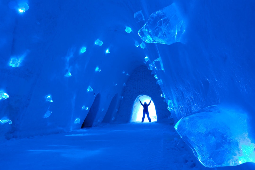 Gang der einfachen Zimmer Lapland Hotels SnowVillage