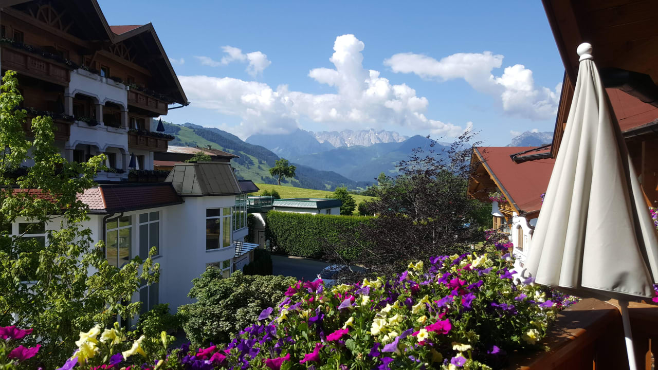 Blick vom Balkon Wohlfühlresort Peternhof