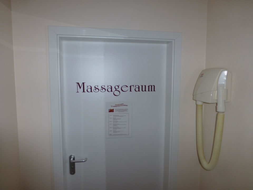 Massageraum Landhotel Der Schwallenhof