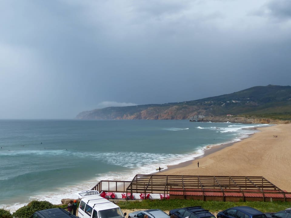 Blick auf den Guincho Strand von Zimmer 52 Hotel Estalagem do Forte Muchaxo
