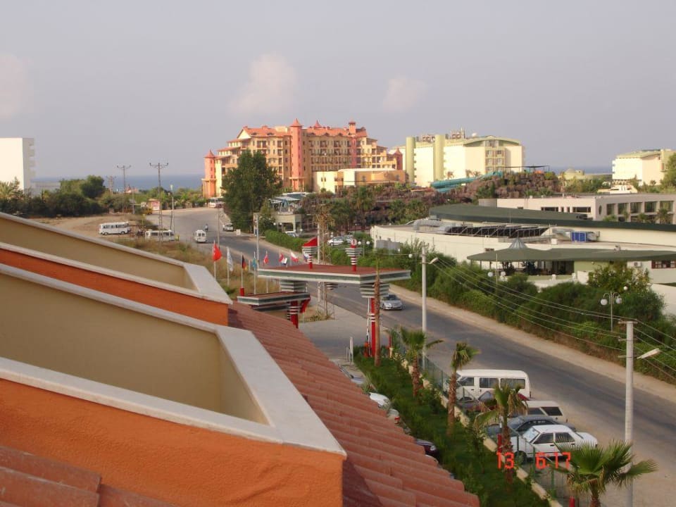 Zimmeraussicht in Richtung Strand Hotel Orfeus Park