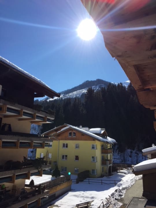 Blick vom Balkon Hotel DIE SONNE