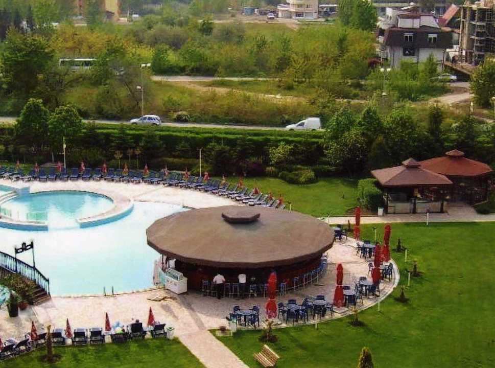 Blick vom Balkon Hotel Hrizantema