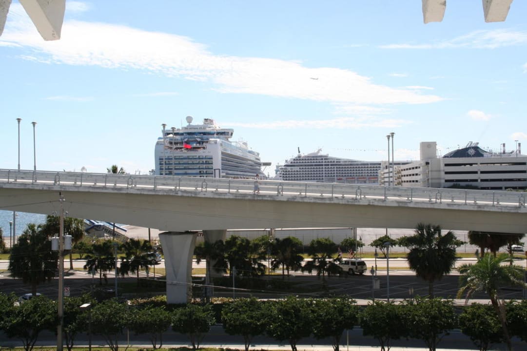 Ausblick vom Balkon Hotel Hilton Fort Lauderdale Marina