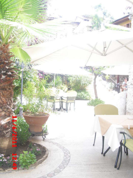 Frühstück unter Oliven und Orangenbäume Dogan Hotel by Prana Hotels & Resorts