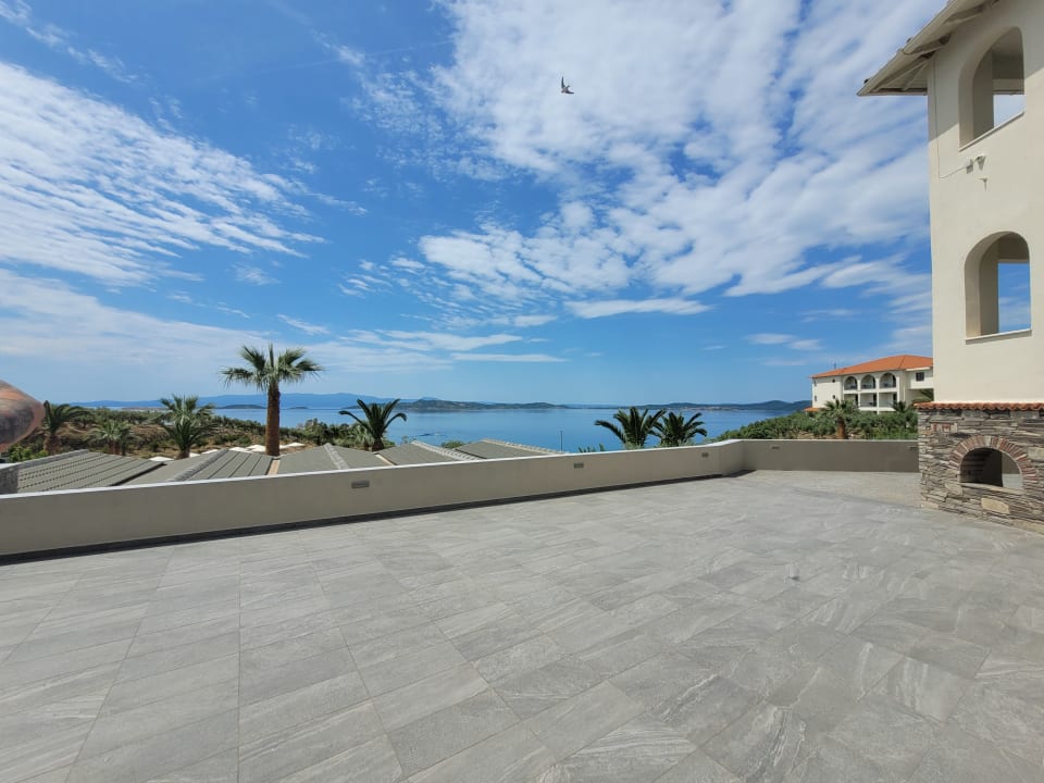 Ausblick Akrathos Beach Hotel