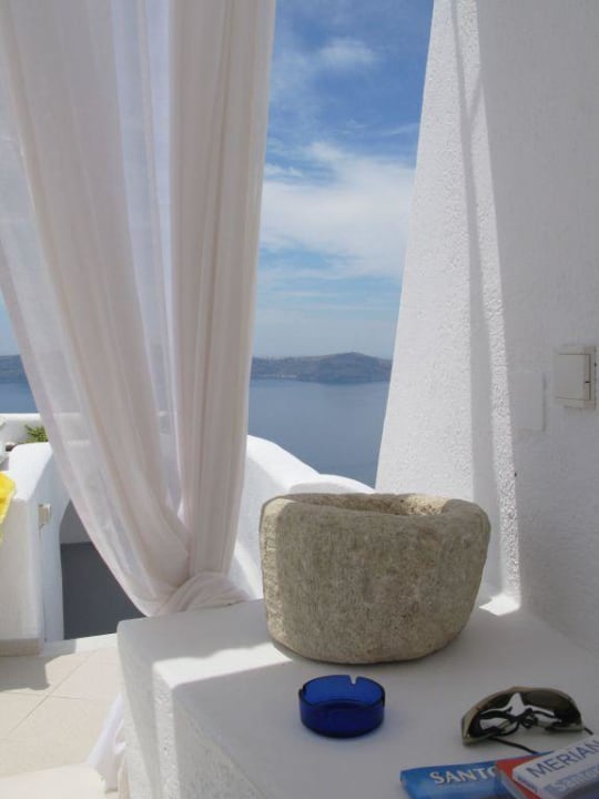 Detail of the terrace Hotel Homeric Poems