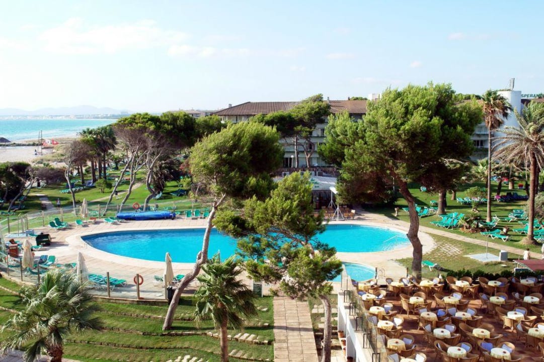 Blick aus dem Zimmer im 3. Stock Playa Esperanza Resort