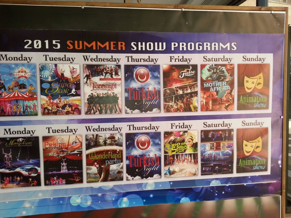 Show Programm Fame Residence Lara & Spa