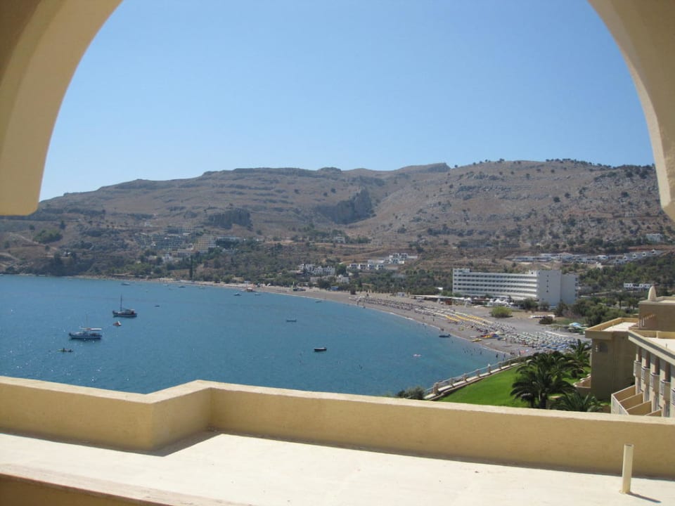 Вид с балкона Lindos Royal Resort