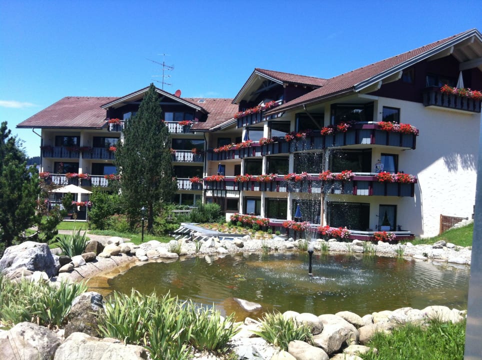 Garten mit Fischteich Hotel Dein Engel