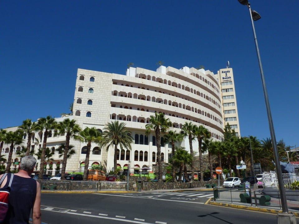 Hotel vom Strand aus Seaside Hotel Sandy Beach