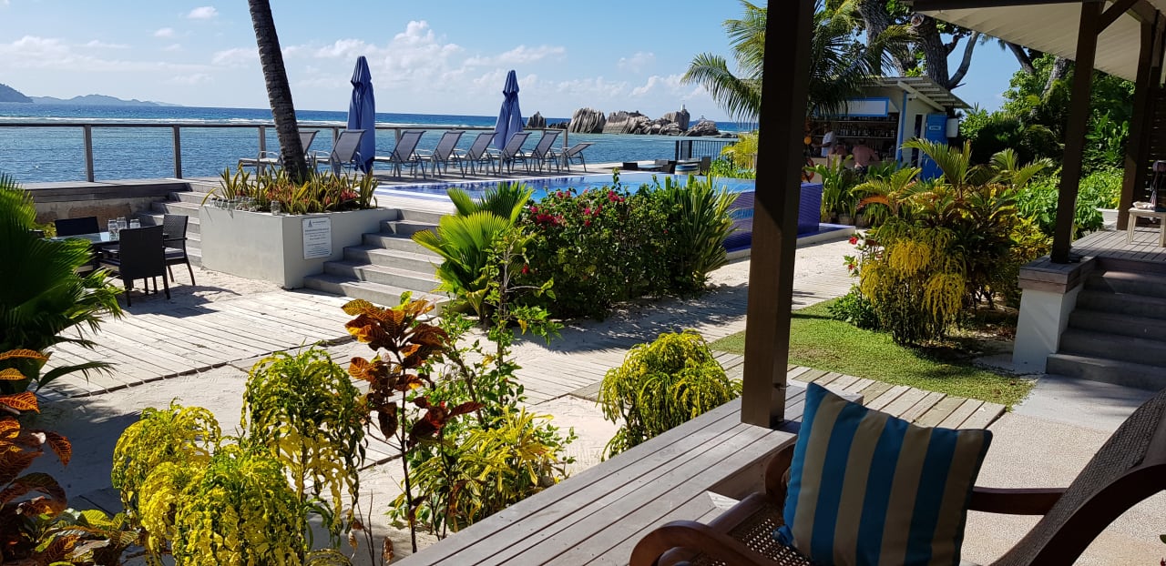 Ausblick Le Nautique Waterfront Hotel La Digue