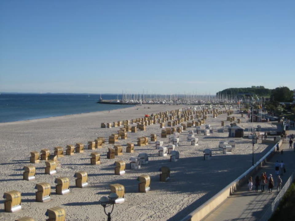 Blick vom Balkon Strandhotel Grömitz