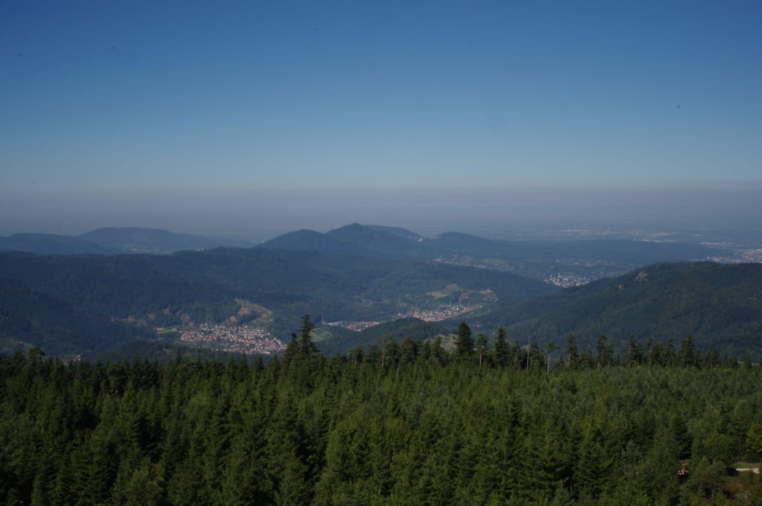 Blick vom Blick vomHochlohturm Richtung Nordwesten Pension Rehblick