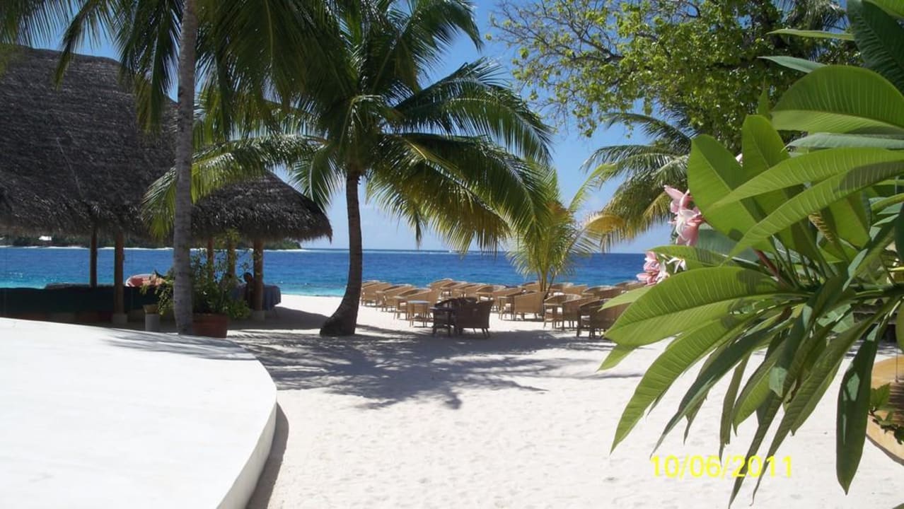 Ausblick von der Sand-Bar Kuramathi Maldives