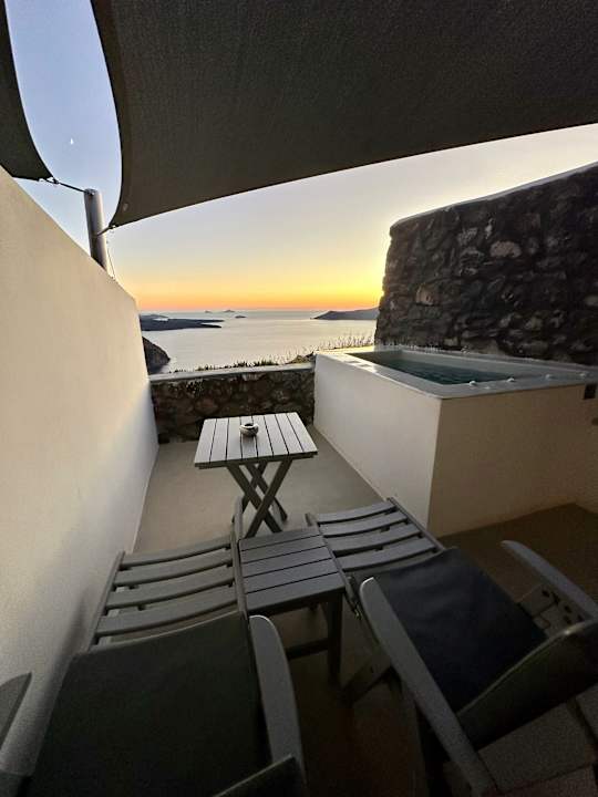 Ausblick Hotel Santorini Princess Luxury Spa