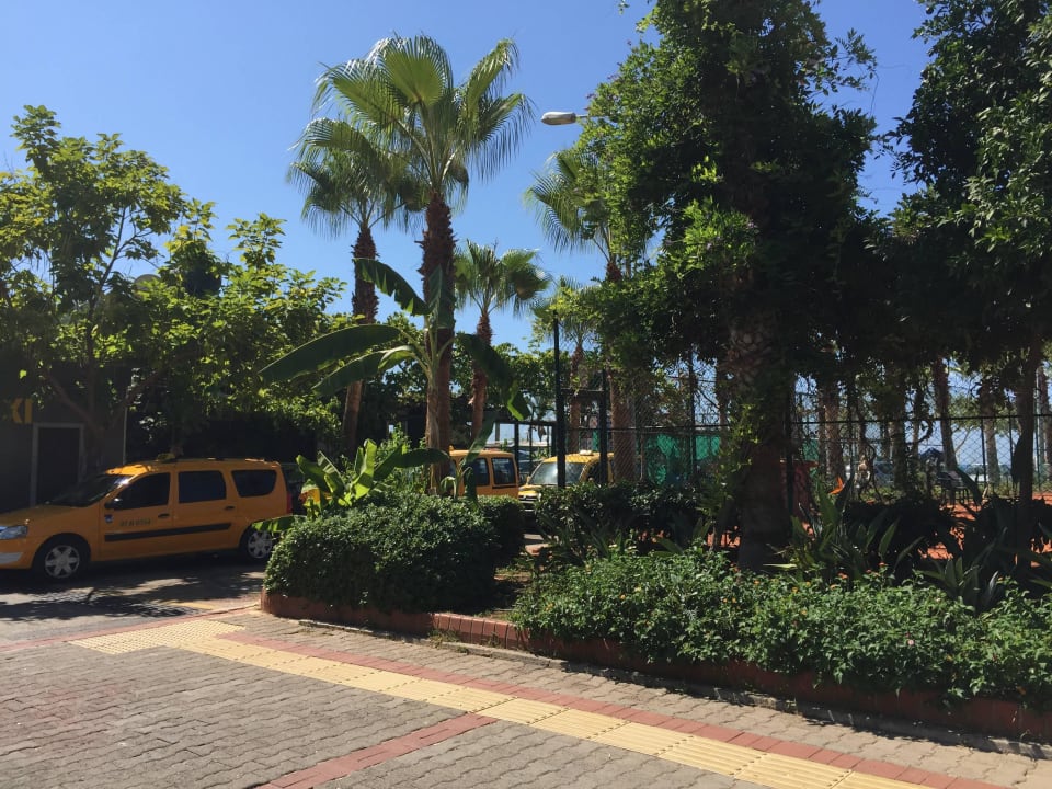 Der Park vor dem Hotel Riviera Hotel & Spa