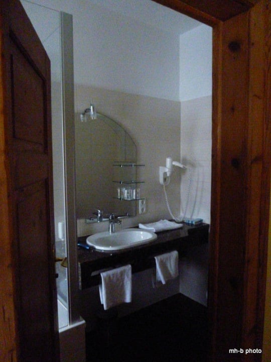 Gut ausgestattete Waschecke Hotel Rothenburger Hof