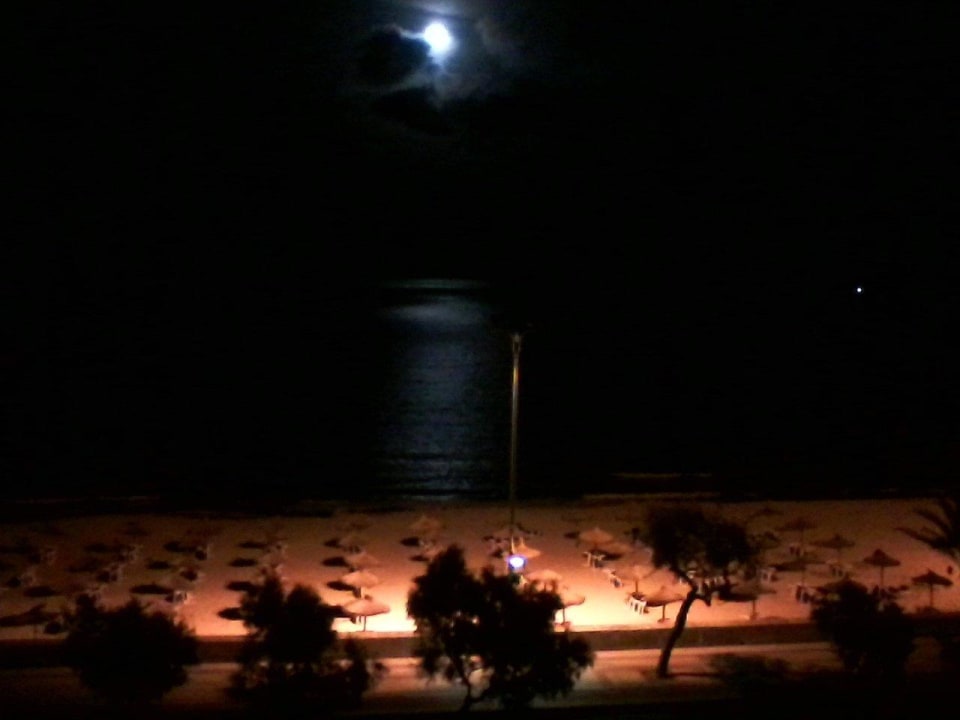 Hipotels Hipocampo Playa Blick vom Balkon nachts Hipotels Hipocampo Playa