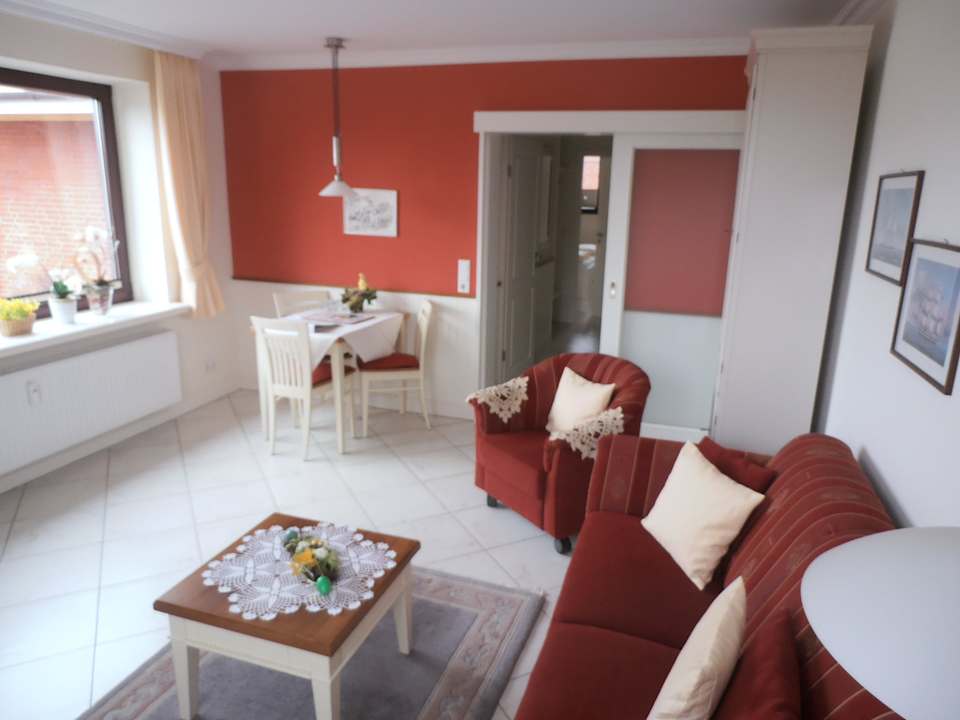Wohnzimmer Ferienwohnung Helene